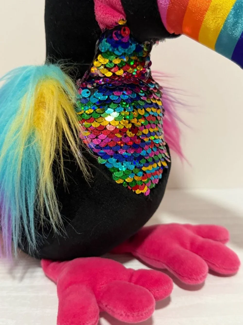 Douglas Roxanne Black Toucan Fuzzle Plush Stuffed Animal